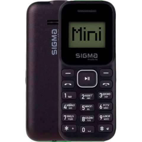 Мобильный телефон Sigma mobile X-style 14 Mini Dual Sim Black/Green