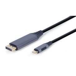 Кабель Cablexpert (CC-USB3C-DPF-01-6) USB-С-DisplayPort, 4K 60Hz, 1.8 м, Black