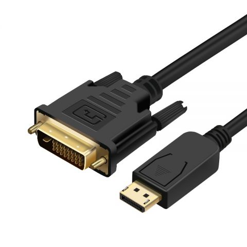 Кабель ProLogix (PR-DP-DVI-P-04-30-1m) DisplayPort-DVI  М/М,V1.2, 1м_бн