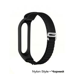 Ремешок BeCover Nylon Style для Xiaomi Mi Smart Band 7 Black (707655)