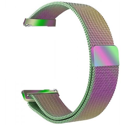 Ремешок BeCover Milanese Style для Samsung Galaxy (20mm)/Watch 5/ Watch 4 40/44mm/Watch 4 Classic 42mm/Watch Active/Active 2 40/44mm/Watch 3 41mm/Gear S2/Classic/Gear Sport Rainbow (707678)