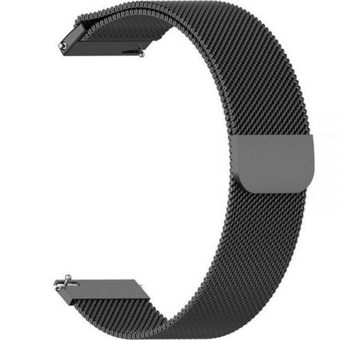 Ремешок BeCover Milanese Style для Amazfit Stratos (22mm)/Stratos 2/2S/3/Amazfit GTR 2/Amazfit GTR 47mm/Amazfit GTR Lite 47mm/Amazfit Nexo/Amazfit Pace/Amazfit GTR 3 Pro Black (707727)