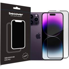Защитное стекло BeCover для Apple iPhone 14 Pro Black (707968)