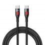 Кабель Remax RC-195CC Lesu USB Type-C - USB Type-C (M/M), PD 65W, 1 м, Black (6954851214014)