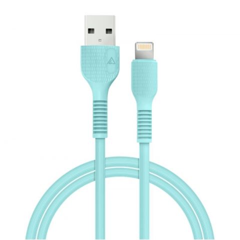 Кабель ACCLAB AL-CBCOLOR-L1MT USB - Lightning (M/M), 1.2 м, Mint (1283126518195)