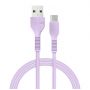 Кабель ACCLAB AL-CBCOLOR-T1PP USB-USB Type-C 1.2м Purple (1283126518270)