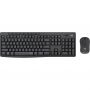 Комплект (клавiатура, миша) бездротовий Logitech MK295 Combo Black USB (920-009800)