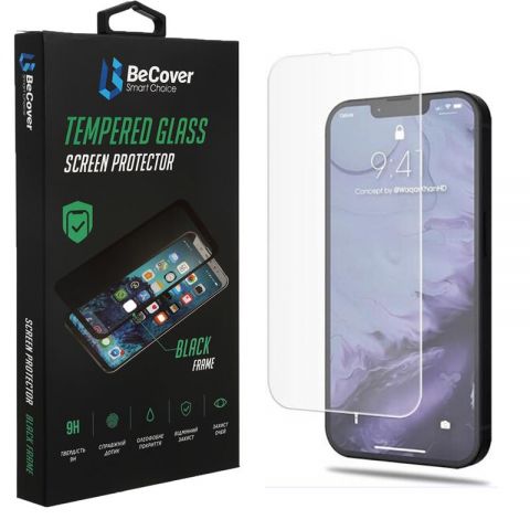 Защитное стекло BeCover для Apple iPhone 14 Crystal Clear Glass 3D (708084) Защитное стекло BeCover для Apple iPhone 14 Crystal Clear Glass 3D (708084)
