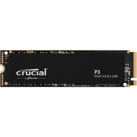Накопитель SSD  500GB Crucial P3 M.2 2280 NVMe PCIe 3.0 x4 TLC 3D NAND (CT500P3SSD8)
