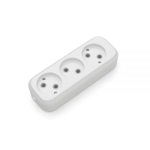Розеточный блок Electrum 3 гнезда C-SM-1776