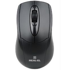 Мышь REAL-EL RM-207 Black (EL123200015)