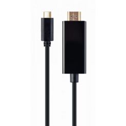 Кабель Cablexpert USB Type-C - HDMI (M/M), 2 м, черный  (A-CM-HDMIM-01) 