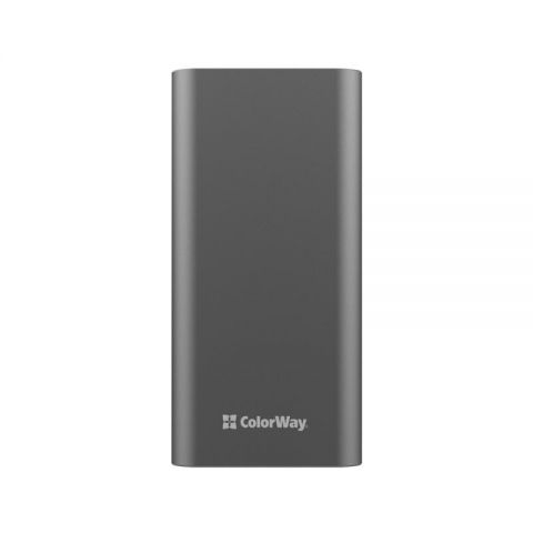 Универсальная мобильная батарея ColorWay 20000mAh Gray (CW-PB200LPH3GR-PDD)