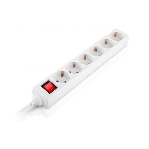 Фильтр питания REAL-EL RS-6 Protect M 1.8м White (EL122300031)