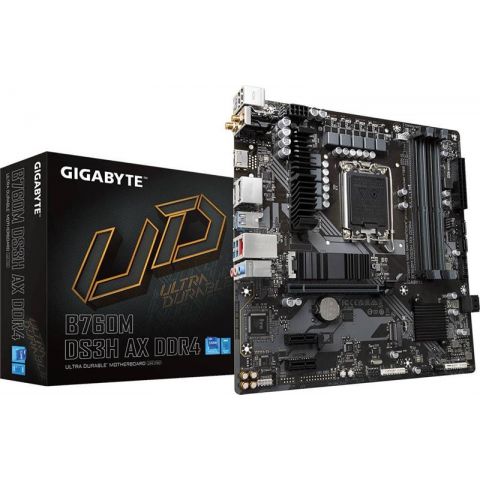 Материнська плата Gigabyte B760M DS3H AX DDR4 Socket 1700 Материнська плата Gigabyte B760M DS3H AX DDR4 Socket 1700