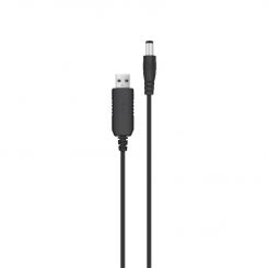 Кабель питания ACCLAB USB - DC (M/M), 5.5х2.5 мм, 12V, 1A, 1 м, Black (1283126552847)