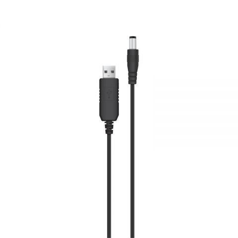 Кабель питания ACCLAB USB - DC (M/M), 5.5х2.5 мм, 12V, 1A, 1 м, Black (1283126552847)