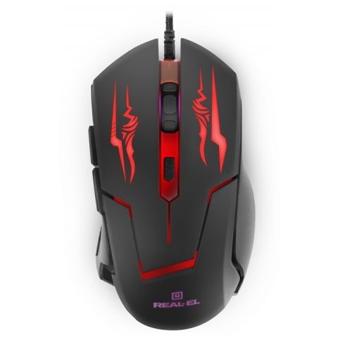Мышь REAL-EL RM-520 Gaming Black (EL123200020)