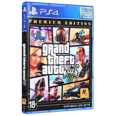 Игра Grand Theft Auto V Premium Edition для Sony PlayStation 4, Blu-ray (5026555424271)