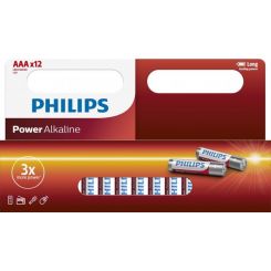 Батарейка Philips Power Alkaline AAA/LR03 BL 12 шт