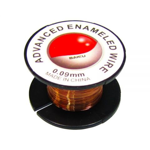 Проволока в катушке Baku BK-015 (для монтажа перемычек, D=0.09 мм, L=50 м) (A15765)