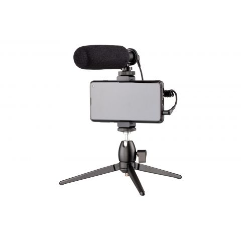 Мікрофон з триподом для мобільних пристроїв 2Е MM011 Vlog KIT Мікрофон з триподом для мобільних пристроїв 2Е MM011 Vlog KIT