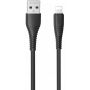 Кабель Proda PD-B85i USB - Lightning (M/M), 3 A, 1 м, Black (PD-B85i-BK)