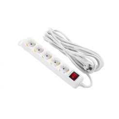 Фільтр живлення 2Е (2E-U05ES15M5) 5хSchuko, 5 м, білий
