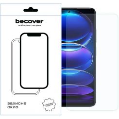 Защитное стекло BeCover для Xiaomi Redmi Note 12 4G/Note 12 5G/Poco X5 5G Crystal Clear Glass 3D (709254)