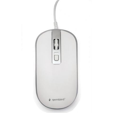 Миша Gembird MUS-4B-06-WS White/Silver Миша Gembird MUS-4B-06-WS White/Silver