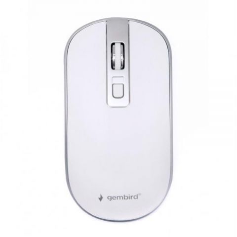 Миша бездротова Gembird MUSW-4B-06-WS White/Silver Миша бездротова Gembird MUSW-4B-06-WS White/Silver