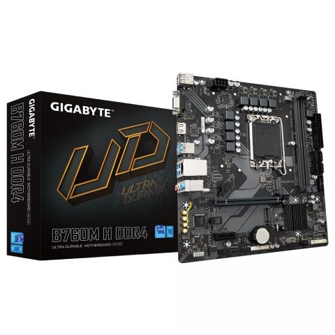 Материнська плата Gigabyte B760M H DDR4 Socket 1700 Материнська плата Gigabyte B760M H DDR4 Socket 1700