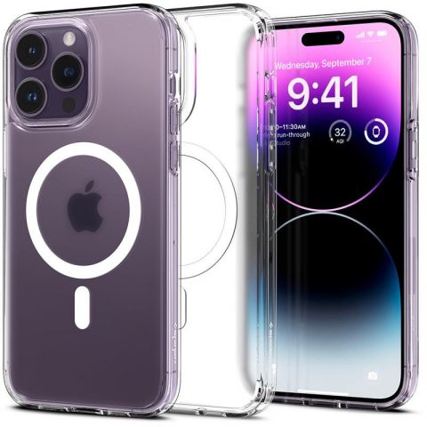 Чeхол-накладка Spigen Ultra Hybrid MagFit для Apple iPhone 14 Pro Frost Clear (ACS05587)