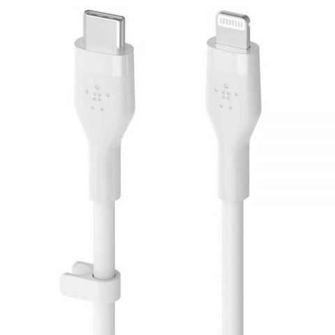 Кабель Belkin BoostCharge Flex USB Type-C - Lightning, 2 м, White (CAA009bt2MWH) OEM