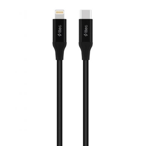 Кабель Ttec USB Type-C - Lightning (M/M), 1.5 м, Black (2DK40S)