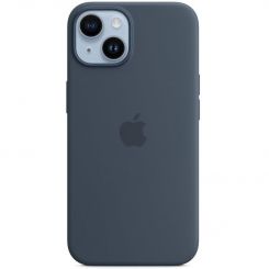 Чехол-накладка Apple Silicone Case with MagSafe для Apple iPhone 14 Storm Blue (MPRV3)