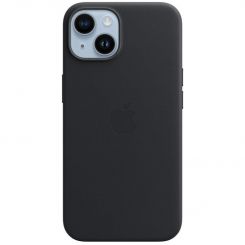 Чехол-накладка Apple Leather Case with MagSafe для Apple iPhone 14 Midnight (MPP43)