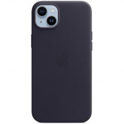 Чехол-накладка Apple Leather Case with MagSafe для Apple iPhone 14 Plus Ink (MPPC3)