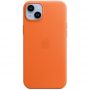 Чехол-накладка Apple Leather Case with MagSafe для Apple iPhone 14 Plus Orange (MPPF3)
