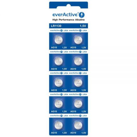 Батарейка everActive LR1130/LR54/(A)G10 BL 10шт