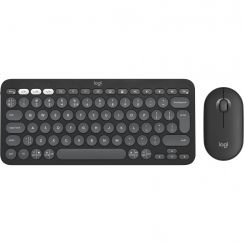 Комплект (клавиатура, мышь) беспроводной Logitech Pebble 2 Combo Graphite (920-012239)