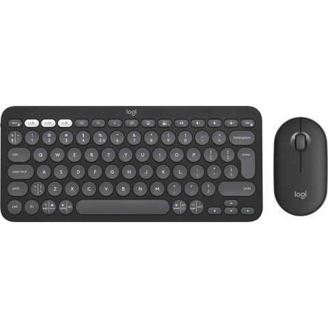 Комплект (клавиатура, мышь) беспроводной Logitech Pebble 2 Combo Graphite (920-012239)