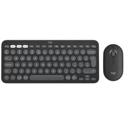 Комплект (клавиатура, мышь) беспроводной Logitech Pebble 2 Combo for Mac Graphite (920-012244)