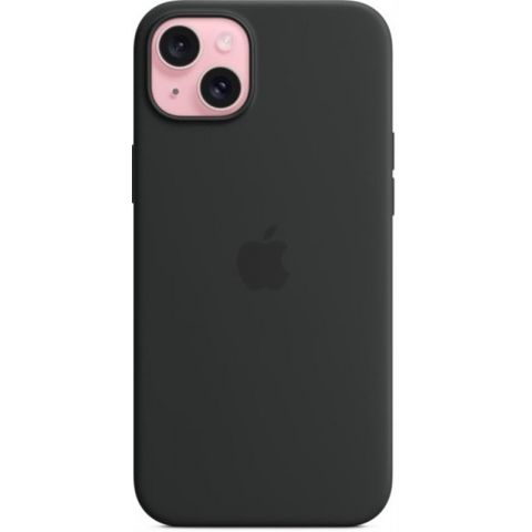 Чехол-накладка Apple Silicone Case with MagSafe для Apple iPhone 15 Plus Black (MT103)