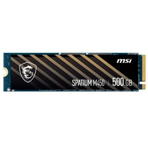 Накопитель SSD  500GB MSI Spatium M450 M.2 2280 PCIe 4.0 x4 NVMe 3D NAND TLC (S78-440K220-P83)