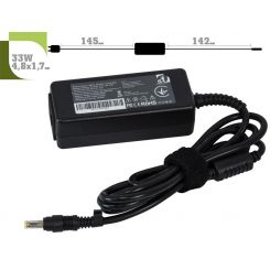 Блок питания 1StCharger для ноутбука Asus 9.5V 33W 3.5A 4.8х1.7мм + каб.пит. (AC1STAS33WD1)