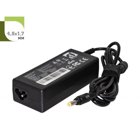 Блок питания 1StCharger для ноутбука HP 18.5V 65W 3.5A 4.8х1.7мм (AC1STHP65WA1)