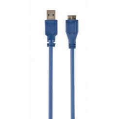 Кабель Gembird USB - microUSB Type-B (M/M), 1.8 м, синий (CCP-mUSB3-AMBM-6)