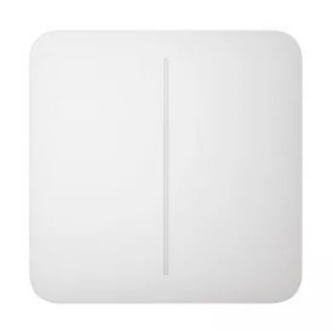 Кнопка для двоклавішного вимикача Ajax SoloButton (2-gang) white