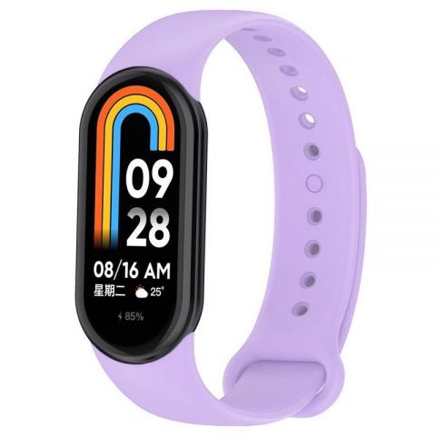 Силиконовый ремешок BeCover для Xiaomi Mi Smart Band 8 Light Purple (709405)